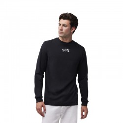 KOSZULKA Z DŁUGIM RĘKAWEM FOX RACE CREW PREM TEE BLACK  ENDURO CROSS