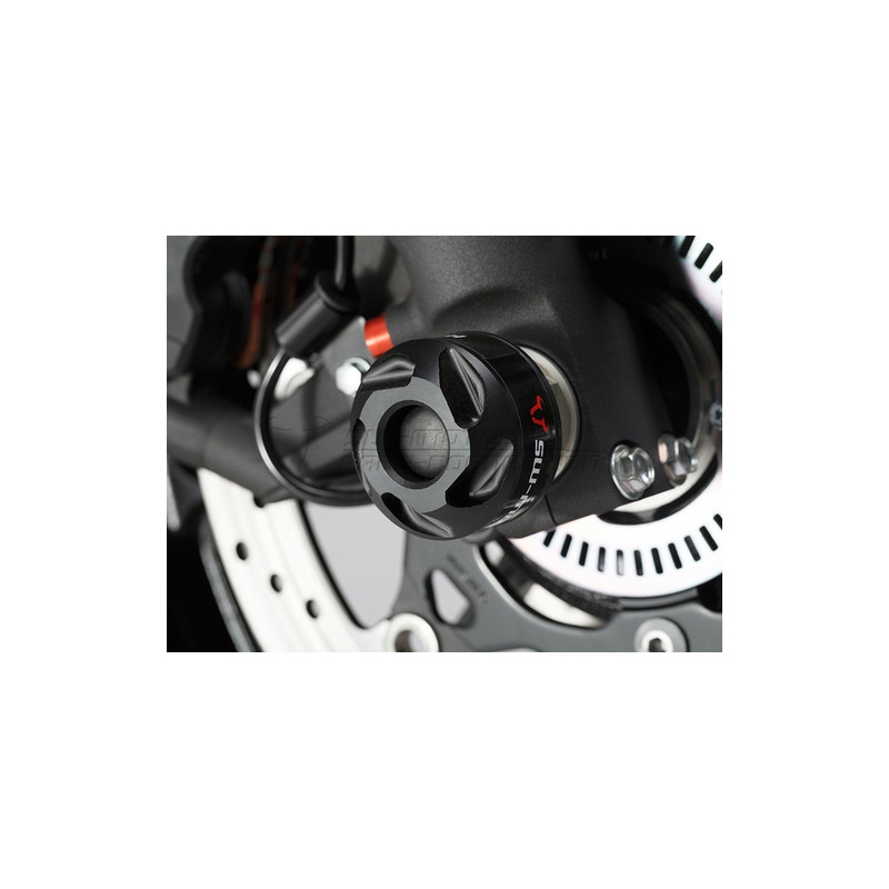 SLIDERY PRZEDNIEGO ZAWIESZENIA SW-MOTECH SUZUKI V-STROM 1000 (14-), BLACK