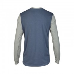 KOSZULKA ROWEROWA Z DŁUGIM RĘKAWEM FOX RANGER DR AVIATION GREY VINTAGE  ENDURO CROSS