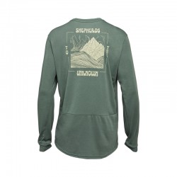 KOSZULKA ROWEROWA Z DŁUGIM RĘKAWEM FOX RANGER DR SHEPHERDS HUNTER GREEN  ENDURO CROSS