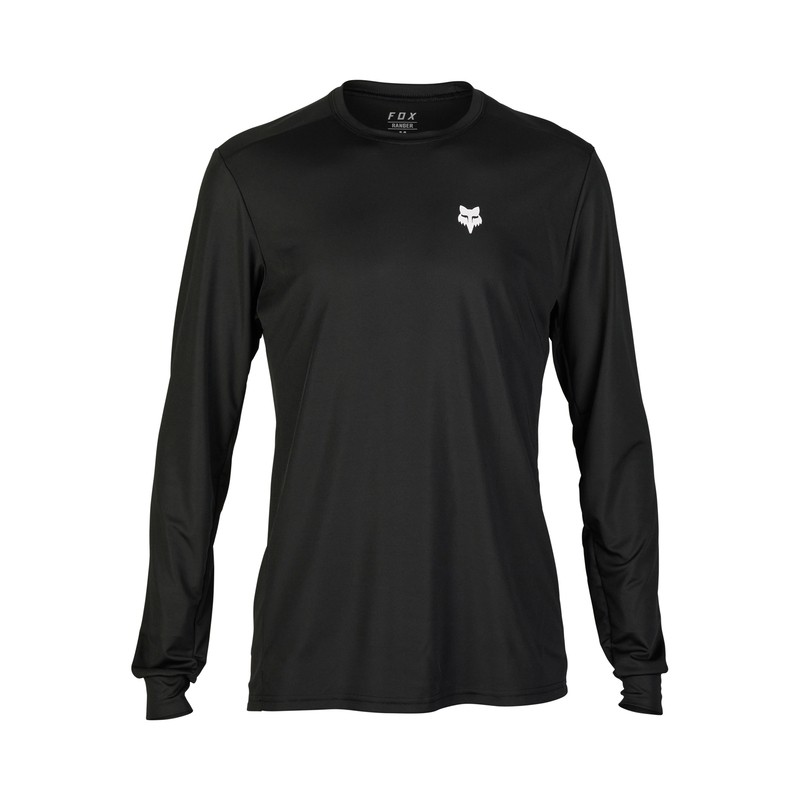 KOSZULKA ROWEROWA Z DŁUGIM RĘKAWEM FOX RANGER WAYFARING BLACK  ENDURO CROSS