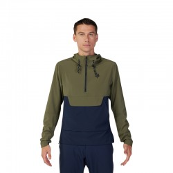 KURTKA PRZECIWDESZCZOWA FOX RANGER WIND PULLOVER OLIVE GREEN  ENDURO CROSS