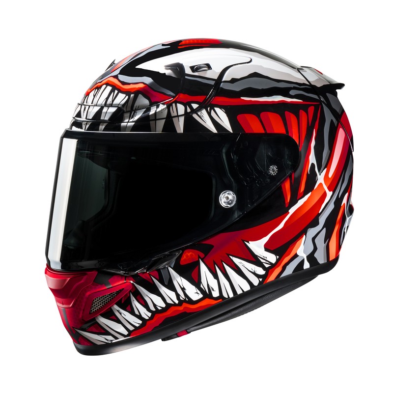 KASK HJC RPHA12 MAXIMIZED VENOM MARVEL BLACK/RED 