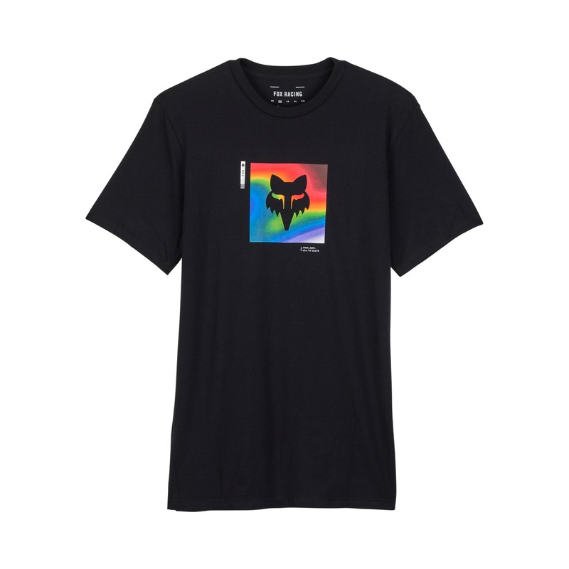 T-SHIRT FOX SCANS PREM SS TEE BLACK  ENDURO CROSS