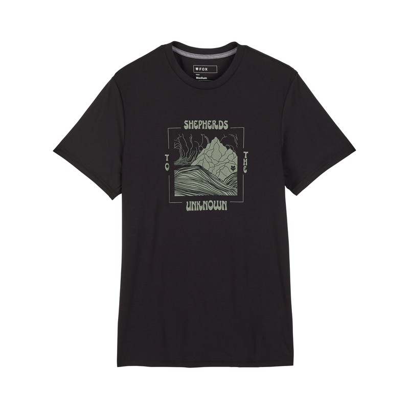 T-SHIRT FOX SHEPHERDS TECH SS TEE BLACK  ENDURO CROSS