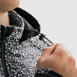 KURTKA TEKSTYLNA REBELHORN SLASH NORIAKI BLACK/WHITE SOFTSHELL 
