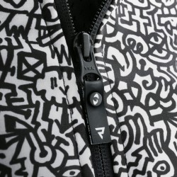 KURTKA TEKSTYLNA REBELHORN SLASH NORIAKI BLACK/WHITE SOFTSHELL 