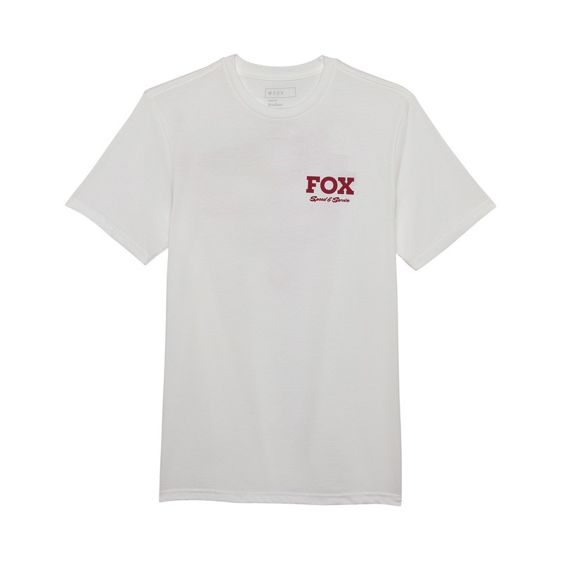 T-SHIRT FOX SPEED SERVICE PREM TEE OPTIC WHITE  ENDURO CROSS