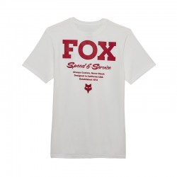 T-SHIRT FOX SPEED SERVICE PREM TEE OPTIC WHITE  ENDURO CROSS