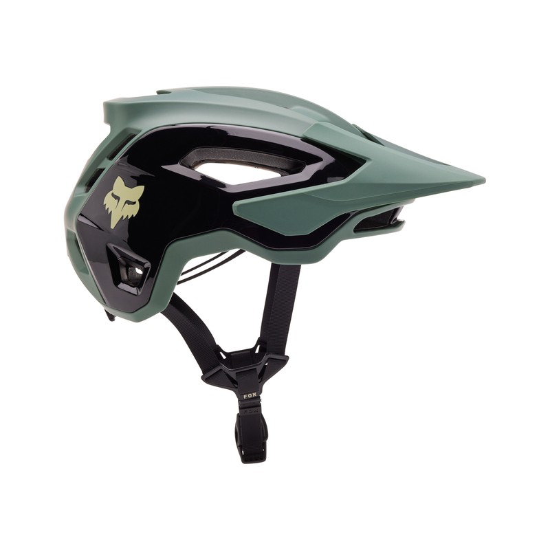 KASK ROWEROWY FOX SPEEDFRAME PRO BLOCKED CE HUNTER GREEN  ENDURO CROSS