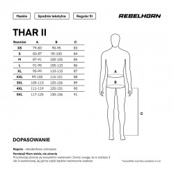 SPODNIE TEKSTYLNE REBELHORN THAR II BLACK 
