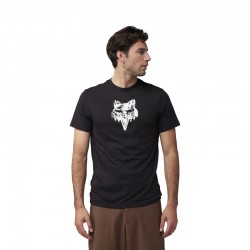 T-SHIRT FOX THE WORLD TECH TEE BLACK  ENDURO CROSS