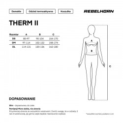 KOSZULKA TERMOAKTYWNA Z DŁUGIM RĘKAWEM REBELHORN THERM II LADY BLACK/GREY 