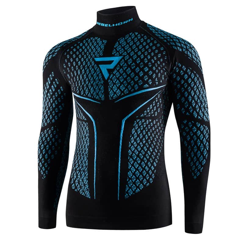KOSZULKA TERMOAKTYWNA Z DŁUGIM RĘKAWEM REBELHORN THERM II BLACK/BLUE 