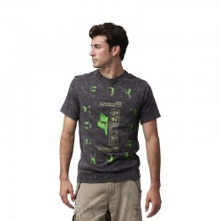 T-SHIRT FOX THROTTLE PREM TEE BLACK  ENDURO CROSS