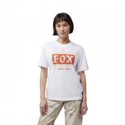 T-SHIRT FOX LADY HERITAGE TEE WHITE  ENDURO CROSS
