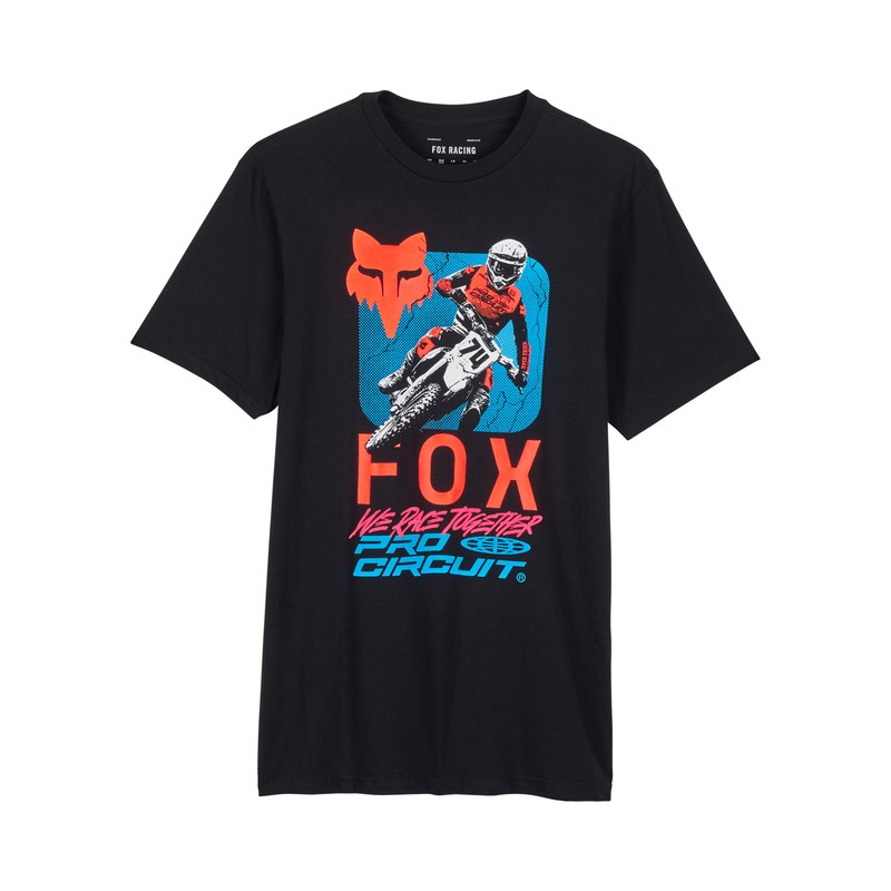 T-SHIRT FOX X PRO CIRCUIT PREM SS TEE BLACK  ENDURO CROSS