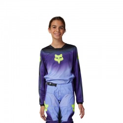 BLUZA FOX JUNIOR 180 INTERFERE JERSEY BLACK/BLUE  ENDURO CROSS