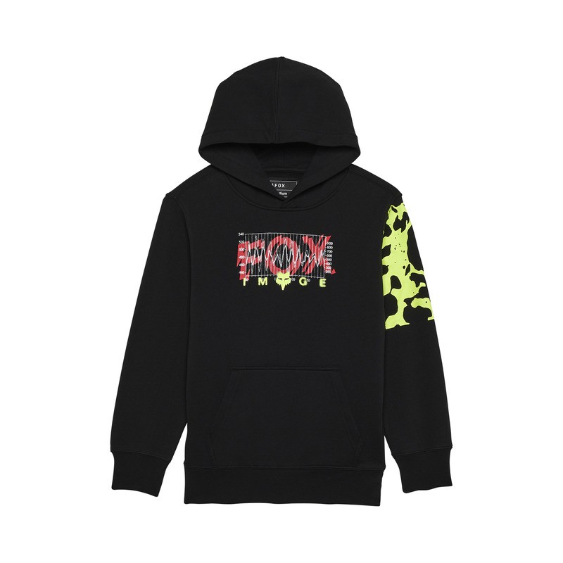 BLUZA Z KAPTUREM FOX JUNIOR ENERGY FLEECE PO BLACK ENDURO CROSS BLUZA Z KAPTUREM FOX JUNIOR ENERGY FLEECE PO BLACK ENDURO CROSS