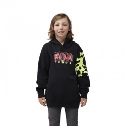 BLUZA Z KAPTUREM FOX JUNIOR ENERGY FLEECE PO BLACK  ENDURO CROSS