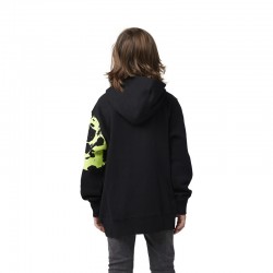 BLUZA Z KAPTUREM FOX JUNIOR ENERGY FLEECE PO BLACK  ENDURO CROSS