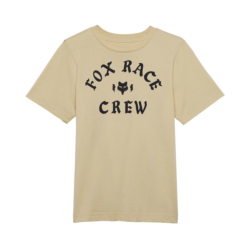 T-SHIRT FOX JUNIOR RACE CREW CREAM ENDURO CROSS T-SHIRT FOX JUNIOR RACE CREW CREAM ENDURO CROSS