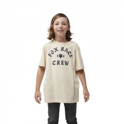 T-SHIRT FOX JUNIOR RACE CREW CREAM  ENDURO CROSS