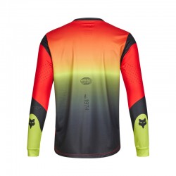 KOSZULKA ROWEROWA Z DŁUGIM RĘKAWEM FOX JUNIOR RANGER REVISE RD/YLW  ENDURO CROSS