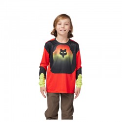 KOSZULKA ROWEROWA Z DŁUGIM RĘKAWEM FOX JUNIOR RANGER REVISE RD/YLW  ENDURO CROSS