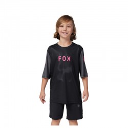 KOSZULKA ROWEROWA FOX JUNIOR RANGER TAUNT BLACK  ENDURO CROSS