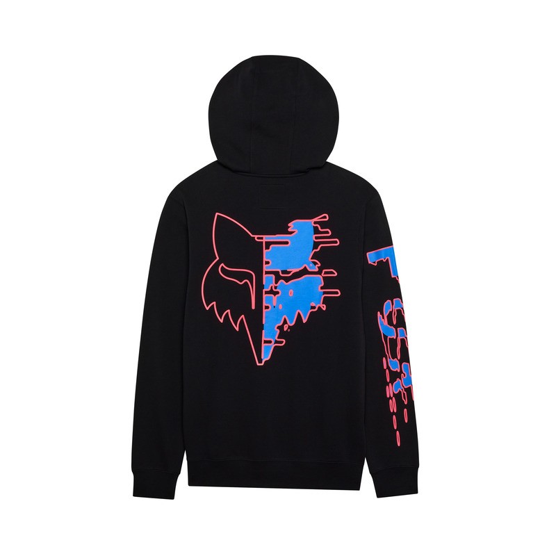BLUZA Z KAPTUREM FOX EMOTION BLAST FLEECE PO BLACK  ENDURO CROSS
