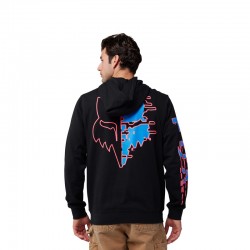 BLUZA Z KAPTUREM FOX EMOTION BLAST FLEECE PO BLACK  ENDURO CROSS