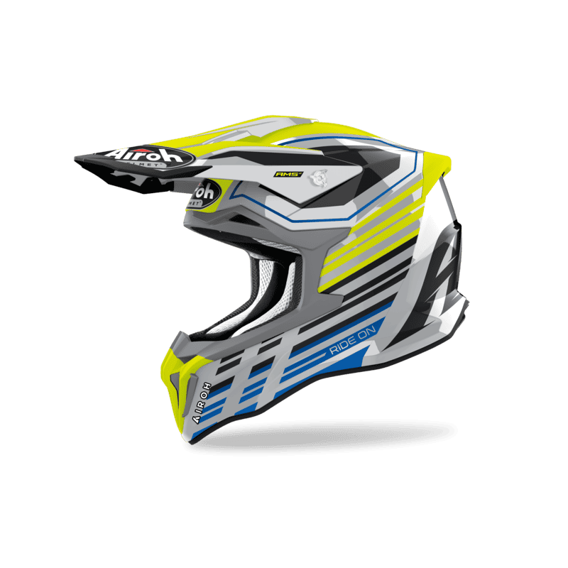 KASK AIROH STRYCKER SHADED YELLOW GLOSS 