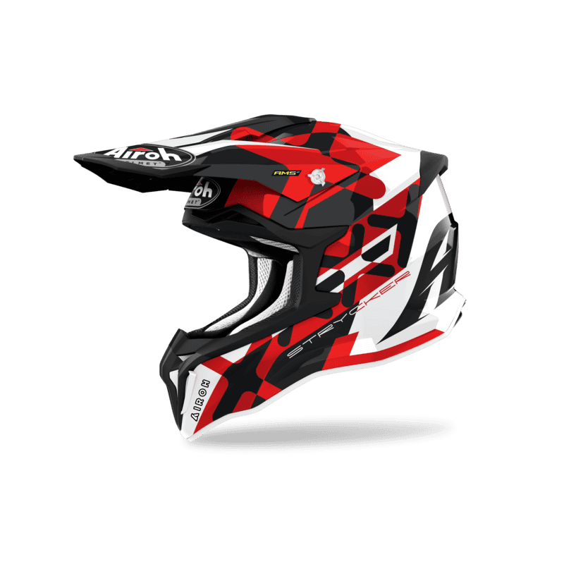 KASK AIROH STRYCKER XXX RED GLOSS 