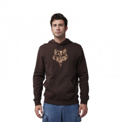 BLUZA Z KAPTUREM FOX THE WORLD FLEECE PO COCOA  ENDURO CROSS