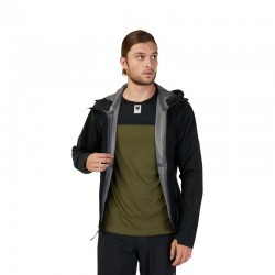 KURTKA PRZECIWDESZCZOWA FOX DEFEND 3L T BLACK  ENDURO CROSS