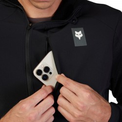 BLUZA FOX DEFEND THERMAL HOODIE BLACK  ENDURO CROSS
