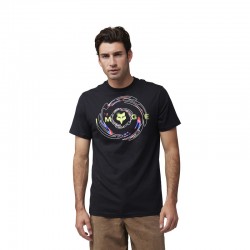 T-SHIRT FOX ENERGY FACE PREM TEE BLACK  ENDURO CROSS