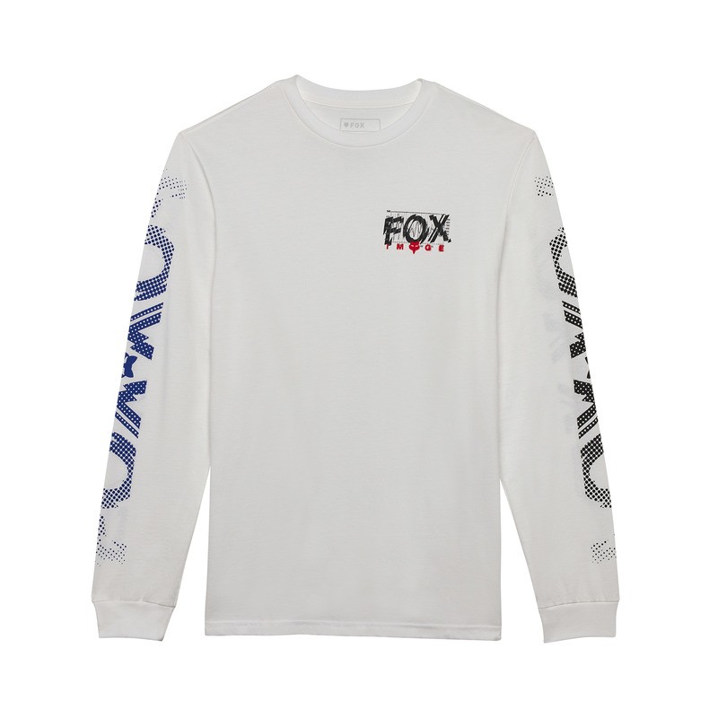 KOSZULKA Z DŁUGIM RĘKAWEM FOX ENERGY PREM TEE OPTIC WHITE  ENDURO CROSS