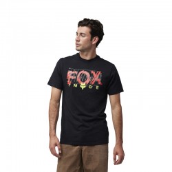 T-SHIRT FOX ENERGY PREM TEE BLACK  ENDURO CROSS