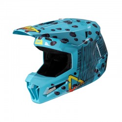 KASK Z GOGLAMI LEATT KIT MOTO 3.5 JUNIOR V25 (51-52CM) CHEETAH 