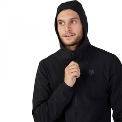 BLUZA ROWEROWA Z KAPTUREM FOX RANGER FIRE BLACK  ENDURO CROSS