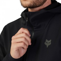 BLUZA ROWEROWA Z KAPTUREM FOX RANGER FIRE BLACK  ENDURO CROSS