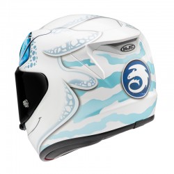 KASK HJC RPHA12 LIGHT FURY UNIVERSAL BLUE/WHITE 