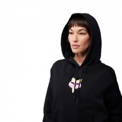 BLUZA FOX TS57 OV FLEECE PO BLACK  ENDURO CROSS