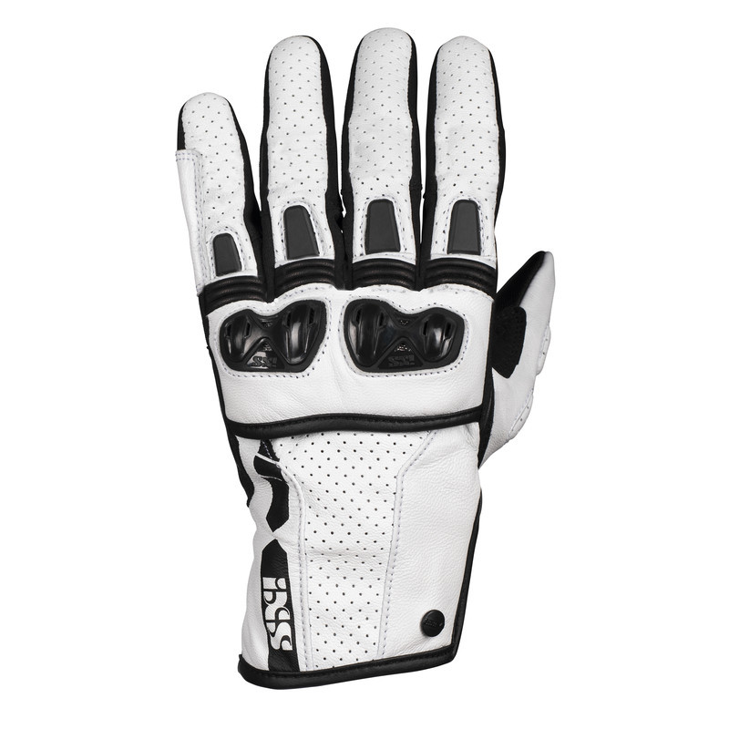RĘKAWICE SKÓRZANE IXS TALURA 3.0 WHITE/BLACK 