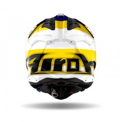 KASK AIROH AVIATOR 3 MONARCH BLUE YELLOW GLOSS 