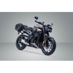 ZESTAW SAKW BOCZNYCH PRO BLAZE H I STELAŻY SW-MOTECH TRIUMPH STREET TRIPLE 765 (19-) BLACK