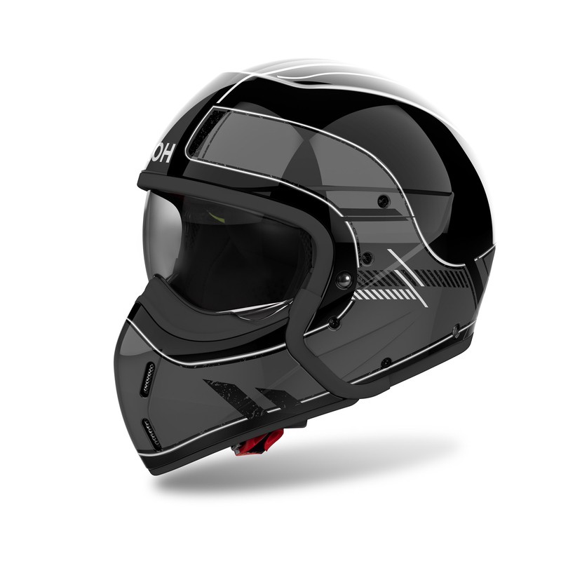 KASK AIROH J110 RASTER DARK GREY GLOSS 