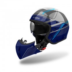 KASK AIROH J110 SLIM BLUE GLOSS 